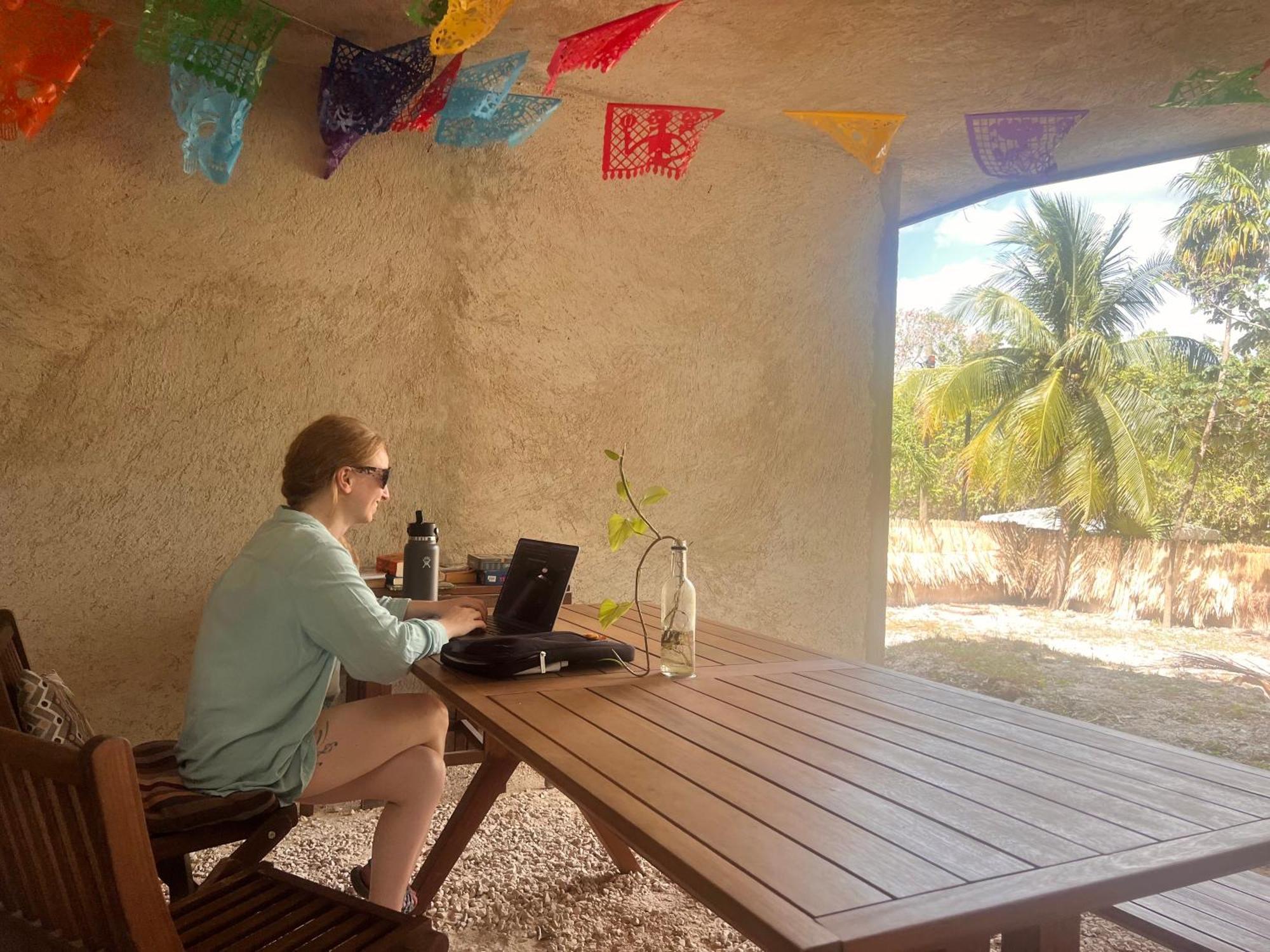 Elmar Hostel Bacalar Kültér fotó