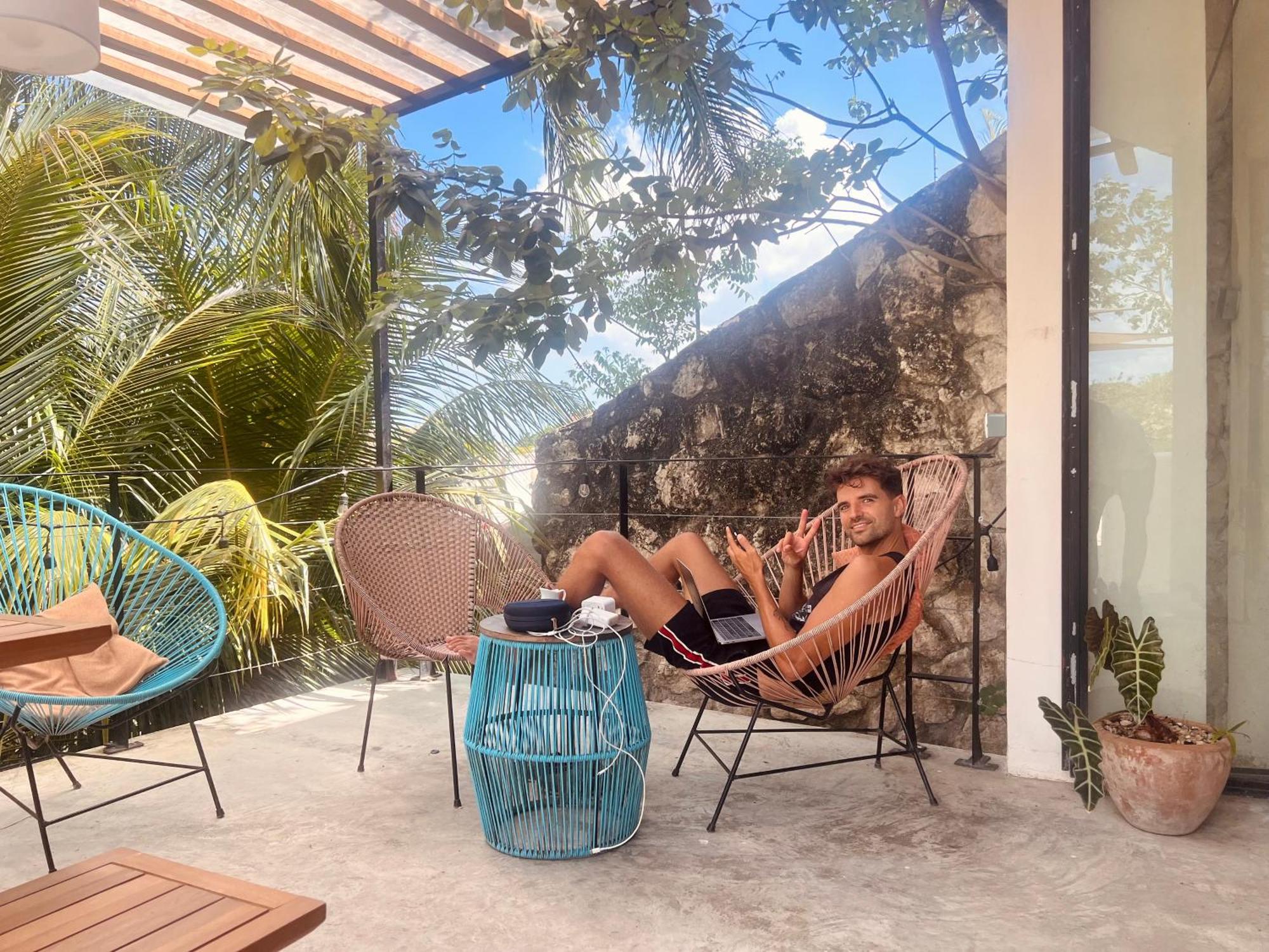 Elmar Hostel Bacalar Kültér fotó